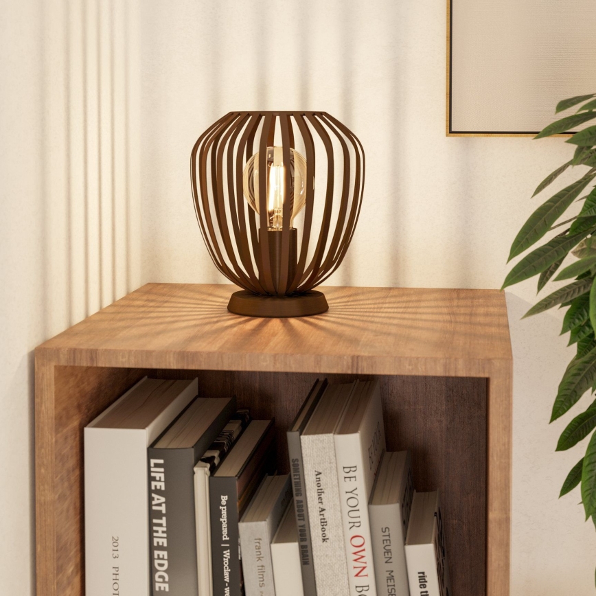 Eglo - Настільна лампа 1xE27/40W/230V бронзова