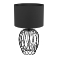 Eglo - Настільна лампа 1xE27/40W/230V чорний