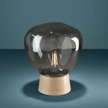 Eglo - Настільна лампа 1xE27/40W/230V димчастий