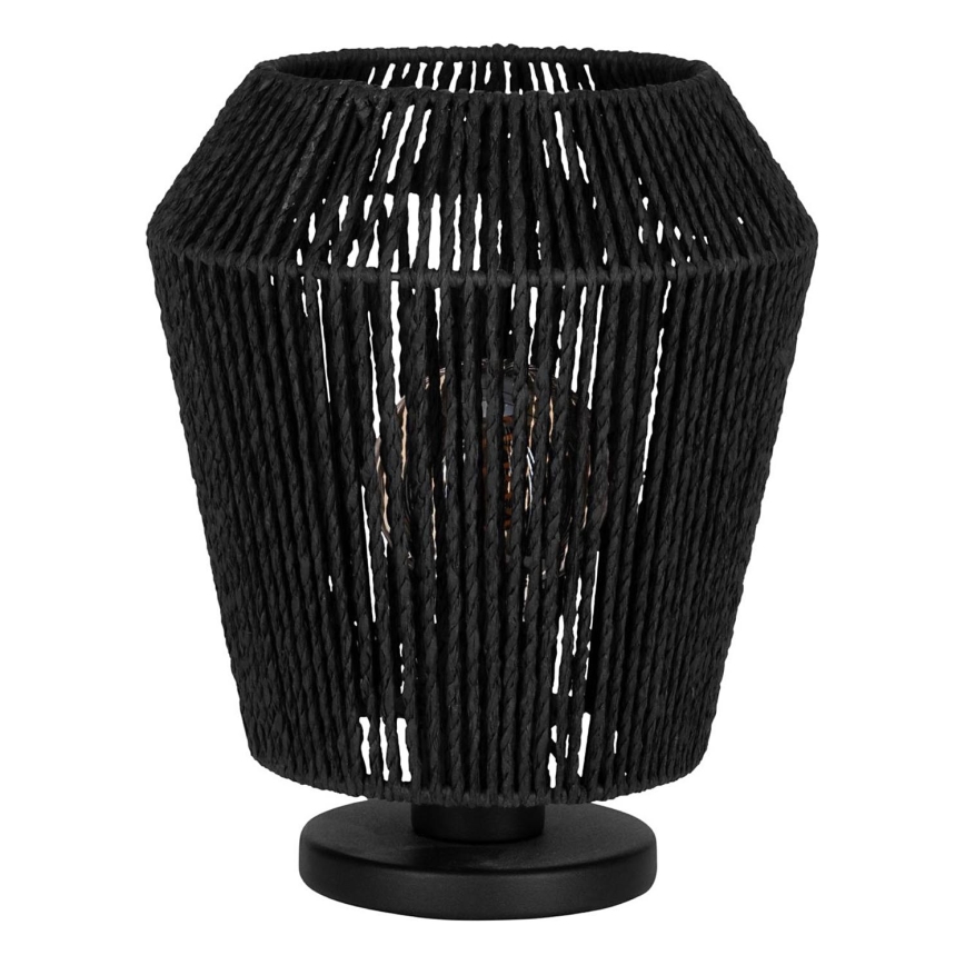 Eglo - Настільна лампа 1xE27/60W/230V чорний