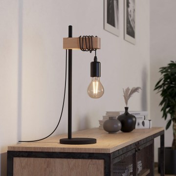 Eglo - Настільна лампа TOWNSHEND 1xE27/10W/230V - FSC сертифіковано