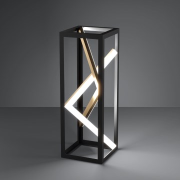 Eglo - Настільна LED лампа з регулюванням яскравості LED/21W/230V 2700-6500K чорний/золотий + пульт дистанційного керування