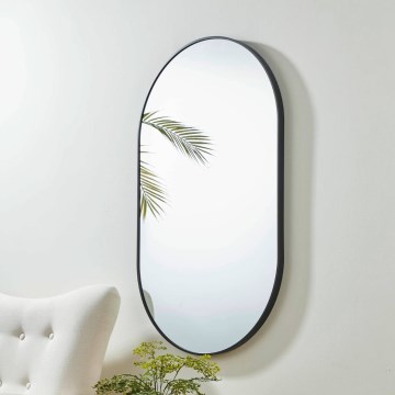 Eglo - Настінне дзеркало 100x60 см чорне