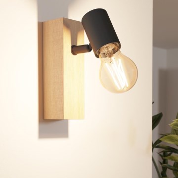 Eglo - Настінний точковий світильник TOWNSHEND 1xE27/10W/230V - FSC сертифіковано