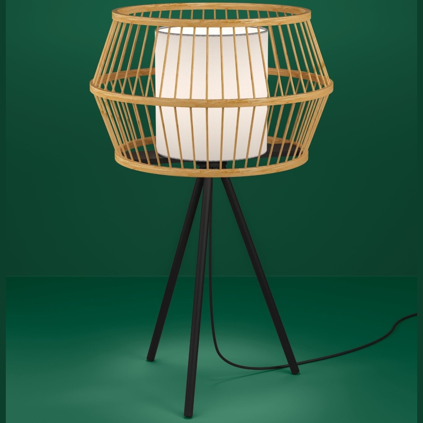 Eglo - Настольная лампа 1xE27/40W/230V бамбук
