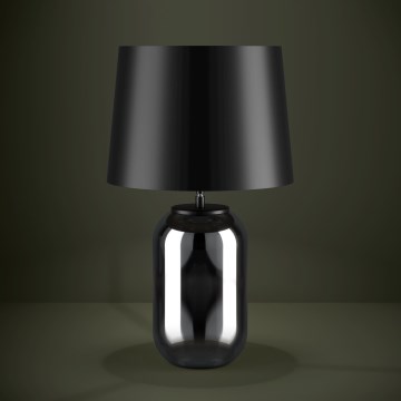Eglo - Настольная лампа 1xE27/40W/230V черный/дымчатый