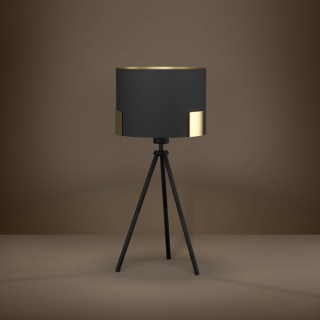 Eglo - Настольная лампа 1xE27/40W/230V черный/золотистый