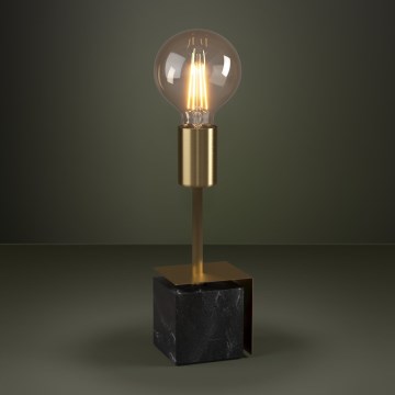 Eglo - Настольная лампа 1xE27/40W/230V золотистый/черный мраморный