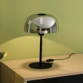 Eglo - Настільна лампа 1xE27/40W/230V чорний/сірий