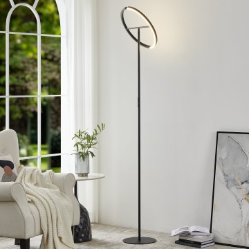 Eglo - Підлоговий LED-світильник з регулюванням яскравості 2xLED/8,8Вт/230В чорний