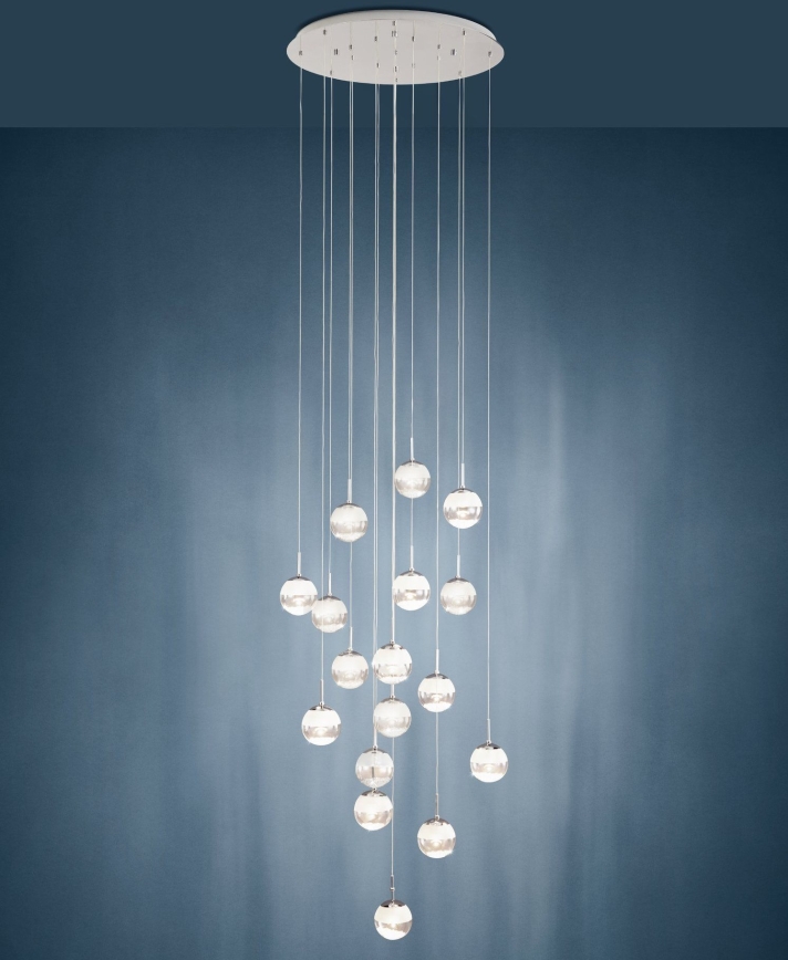 Eglo - Підвісна LED люстра з регулюванням яскравості 17xLED/5W/230V