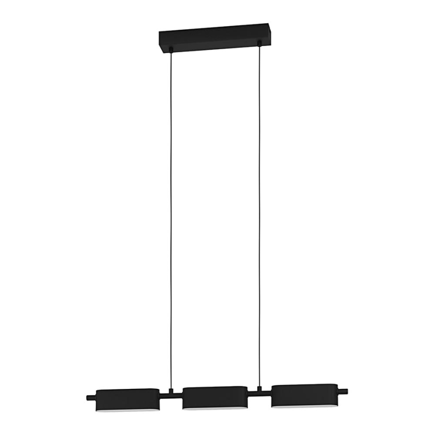 Eglo - Підвісна LED люстра з регулюванням яскравості 3xLED/6,7W/230V чорний
