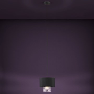 Eglo - Підвісна люстра 1xE27/40W/230V чорний