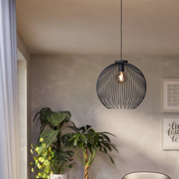 Eglo - Підвісна люстра 1xE27/40W/230V чорний