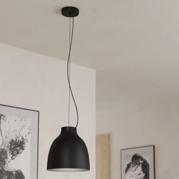Eglo - Підвісна люстра 1xE27/40W/230V чорний