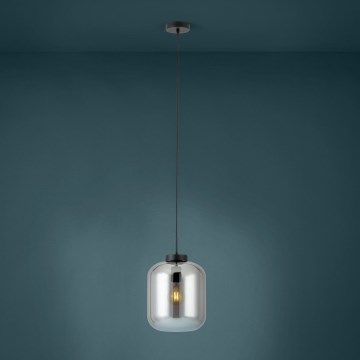 Eglo - Підвісна люстра 1xE27/40W/230V діаметр 25 см димчастий