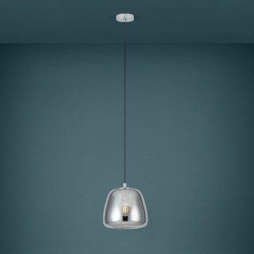 Eglo - Підвісна люстра 1xE27/40W/230V діаметр 26 см димчастий