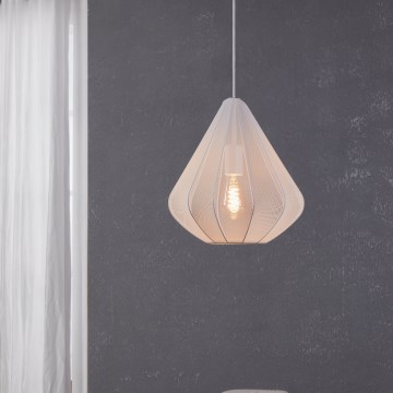 Eglo - Підвісна люстра 1xE27/40W/230V діаметр 33,5 см білий