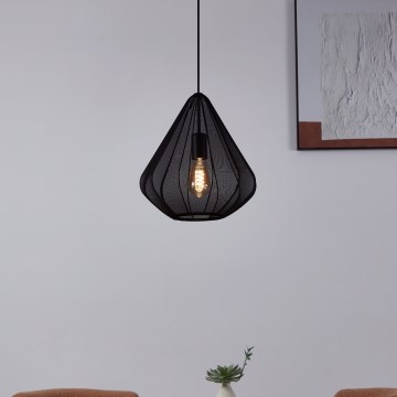 Eglo - Підвісна люстра 1xE27/40W/230V діаметр 33,5 см чорний