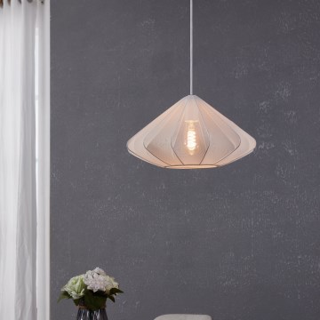 Eglo - Підвісна люстра 1xE27/40W/230V діаметр 42,5 см білий