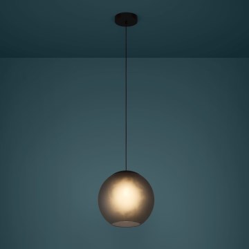 Eglo - Підвісна люстра 1xE27/40W/230V димчастий