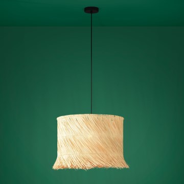 Eglo - Підвісна люстра 1xE27/40W/230V ротанґ