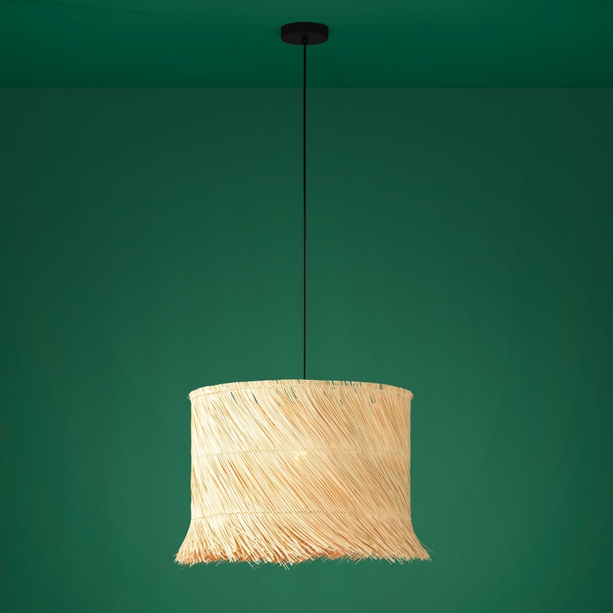 Eglo - Підвісна люстра 1xE27/40W/230V ротанґ