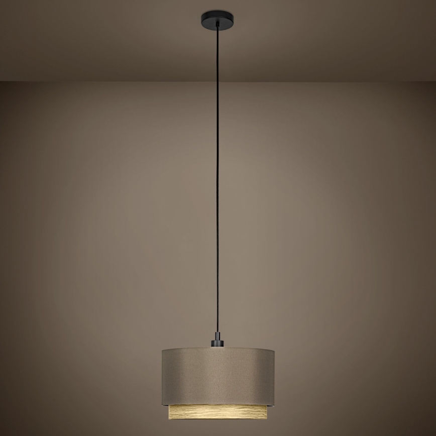 Eglo - Підвісна люстра 1xE27/40W/230V коричневий