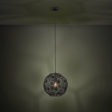 Eglo - Підвісна люстра 1xE27/60W/230V діаметр 41 см чорний