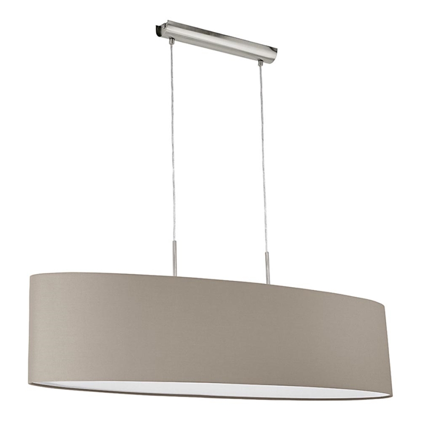 Eglo - Підвісна люстра 2xE27/60W/230V taupe