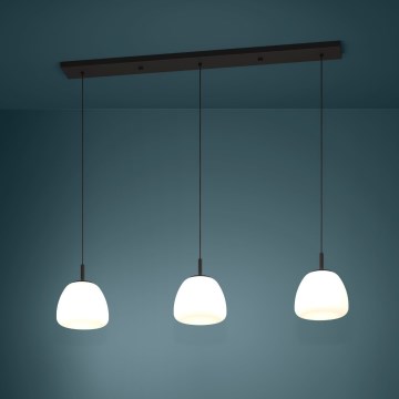 Eglo - Підвісна люстра 3xE27/40W/230V чорний