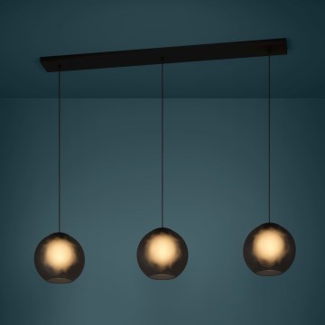 Eglo - Підвісна люстра 3xE27/40W/230V димчастий