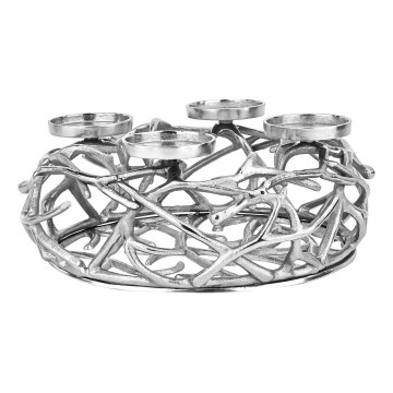 Eglo - Подсвечник 13,5x35 см серебристый