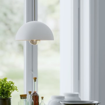 Eglo - Подвесная люстра 1xE27/40W/230V диаметр 30 см белый