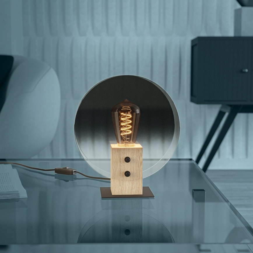 Eglo - Подвесная люстра 1xE27/40W/230V дымчатый