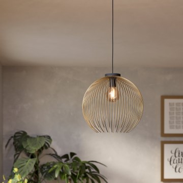 Eglo - Подвесная люстра 1xE27/40W/230V золотистый