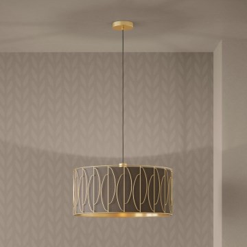 Eglo - Подвесная люстра 1xE27/40W/230V золотистый/коричневый