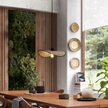 Eglo - Подвесная люстра 1xE27/40W/230V коричневый