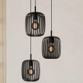 Eglo - Подвесная люстра 3xE27/40W/230V черный
