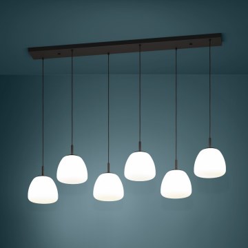 Eglo - Подвесная люстра 6xE27/40W/230V черный