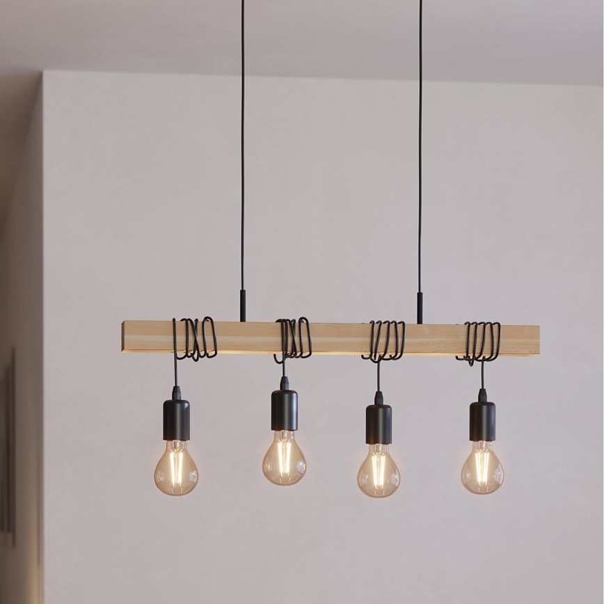 Eglo - Подвесная люстра TOWNSHEND 4xE27/60W/230V