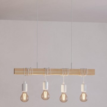 Eglo - Подвесная люстра TOWNSHEND 4xE27/60W/230V - сертифицировано FSC