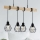 Eglo - Подвесная люстра TOWNSHEND 4xE27/60W/230V - сертифицировано FSC
