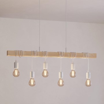 Eglo - Подвесная люстра TOWNSHEND 6xE27/60W/230V