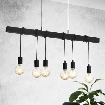 Eglo - Подвесной светильник TOWNSHEND 6xE27/60W/230V