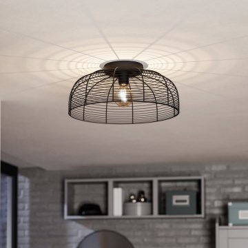 Eglo - Потолочный светильник 1xE27/40W/230V черный