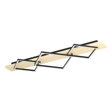 Eglo - Потолочный светильник LED 2xLED/13W/230V + LED/16W черный/бежевый