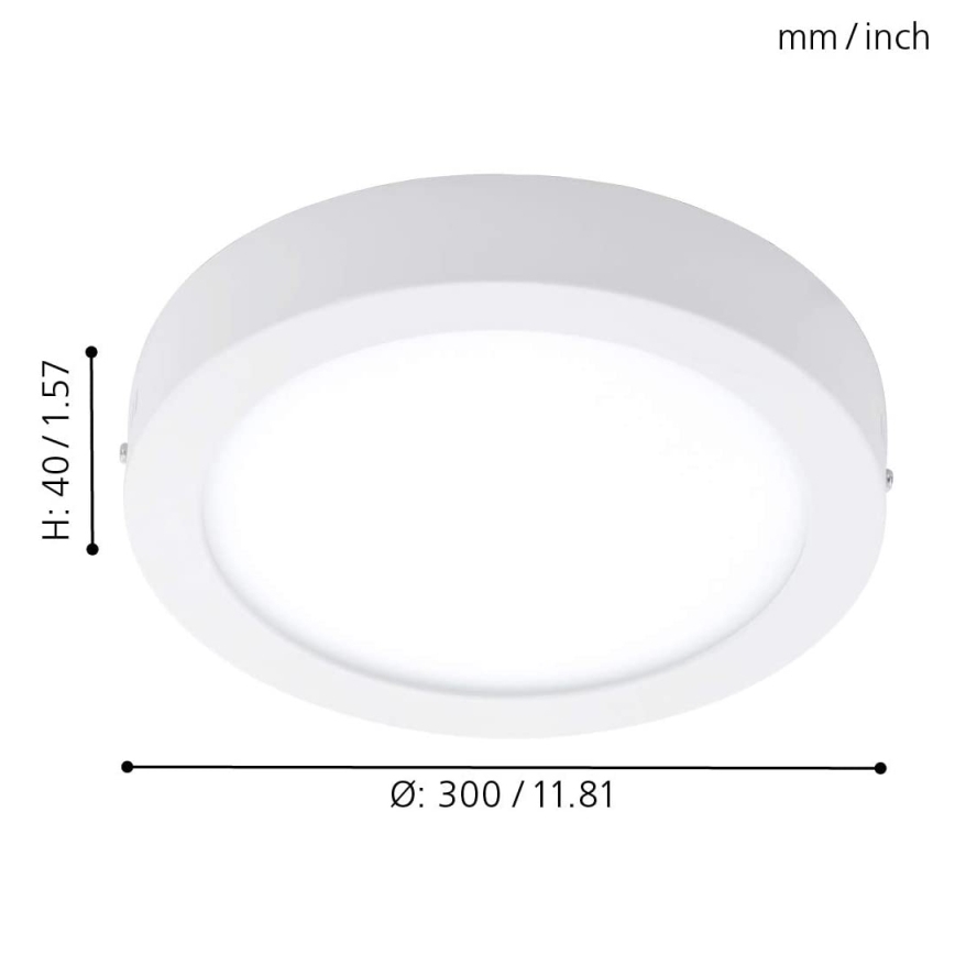 Eglo - Потолочный RGBW-светильник с регулированием яркости FUEVA-C LED/21W/230V