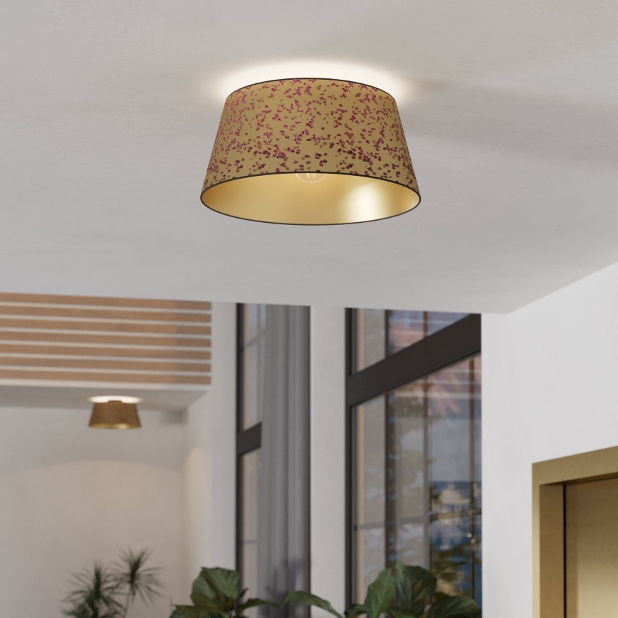 Eglo - Потолочный светильник 1xE27/25W/230V золотистый/розовый