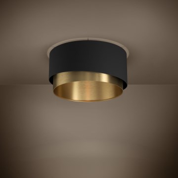 Eglo - Потолочный светильник 1xE27/40W/230V черный/золотистый